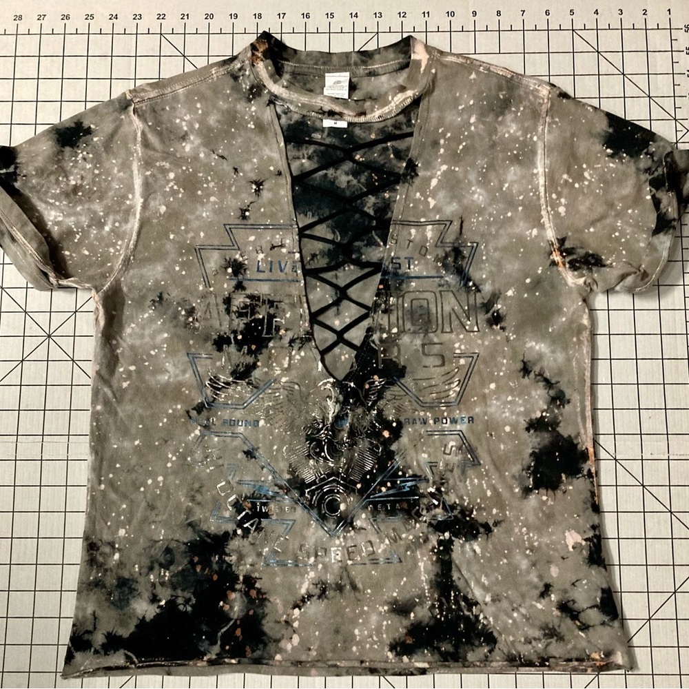 NWOT Affliction Women’s Medium Dusty Wash‎ American Customs Alchemist T-Shirt